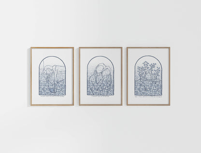 Illustration originale artiste francaise fait-main affiche Poster A4