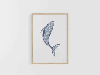 Illustration originale artiste francaise fait-main affiche Poster A4