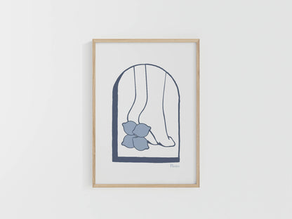 Illustration originale artiste francaise fait-main affiche Poster A4