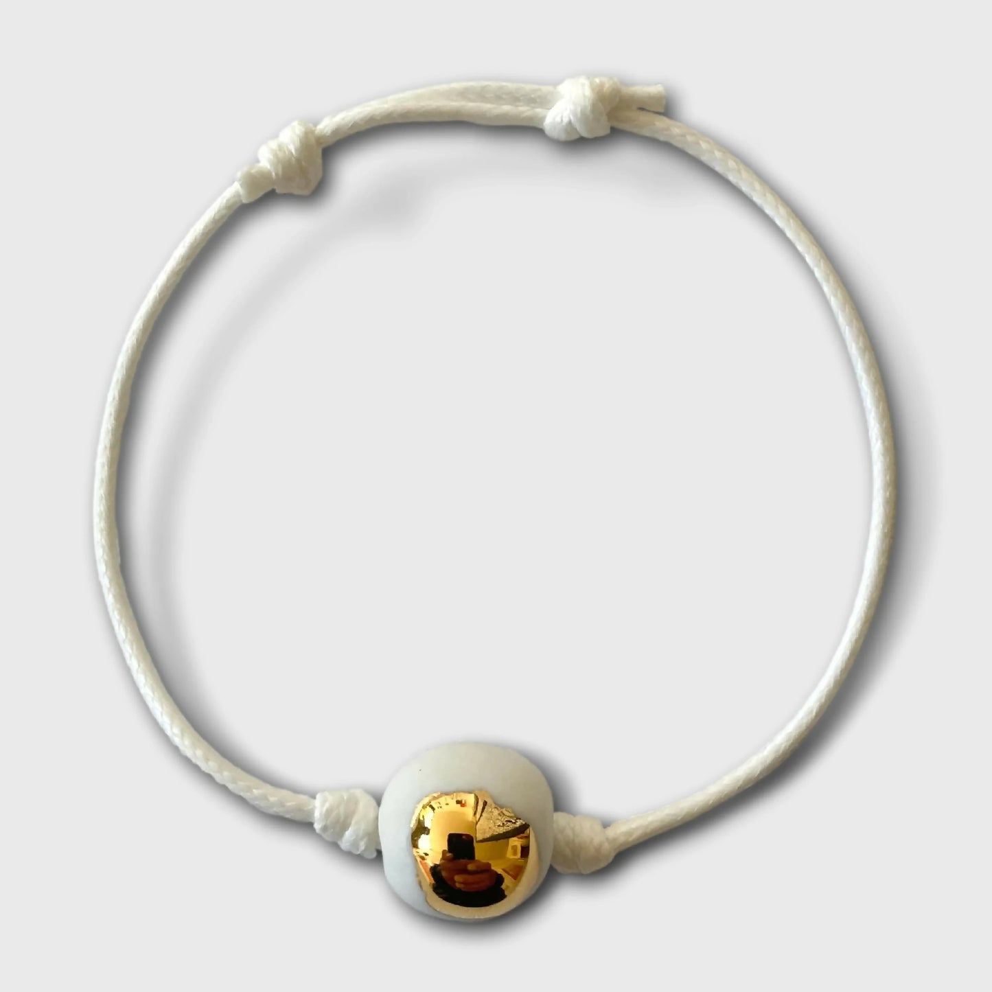 Bracelet goutte d'or en porcelaine