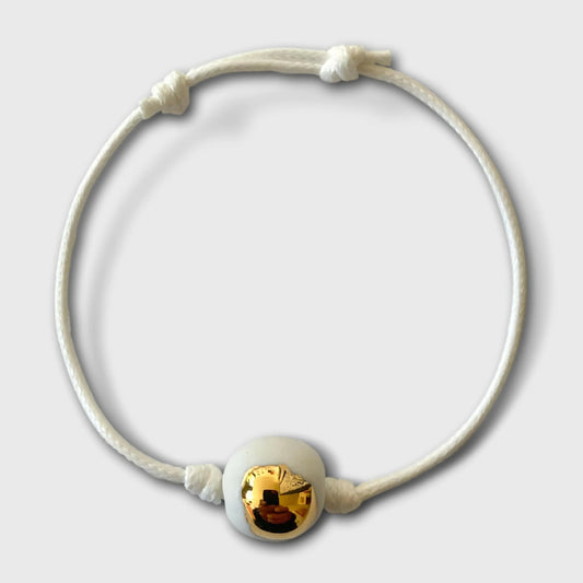 Bracelet goutte d'or en porcelaine
