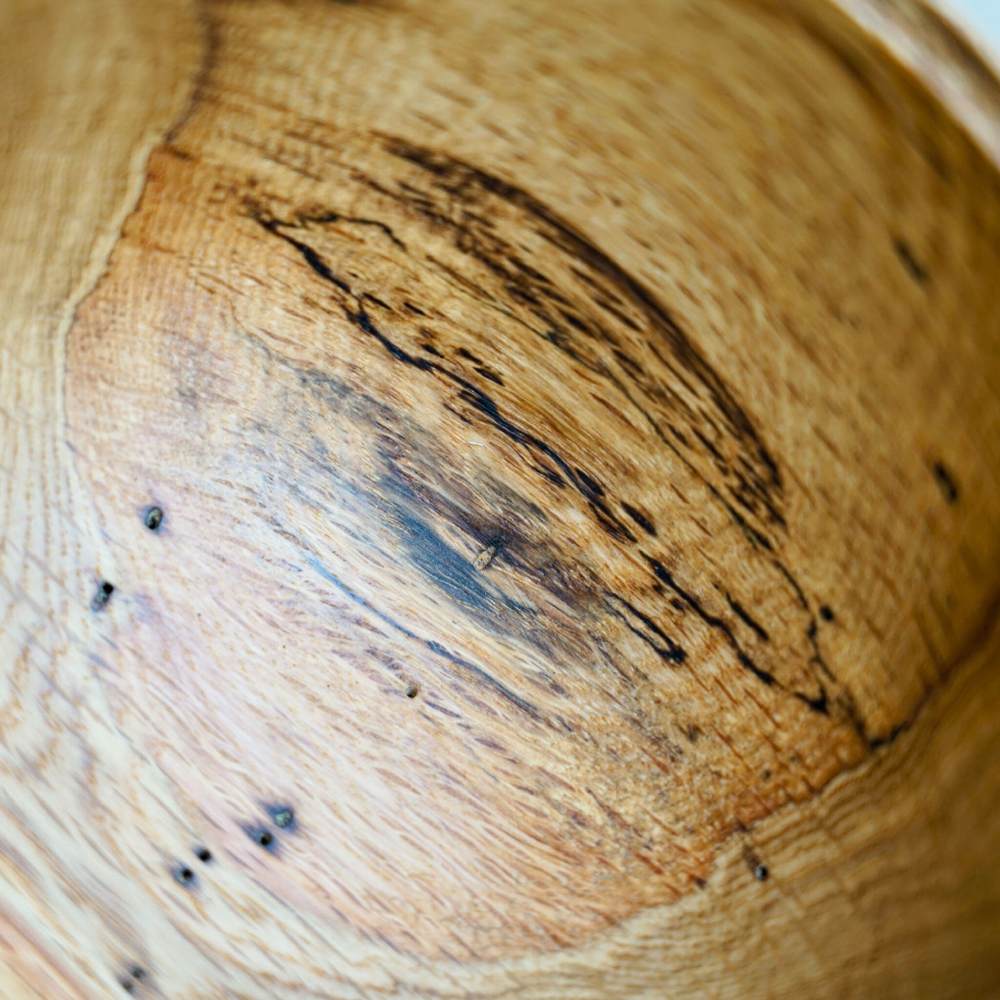 Bol en bois fait-main - Onde tannée