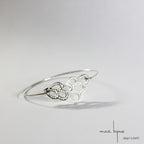 Jonc dentelle en argent massif recyclé
