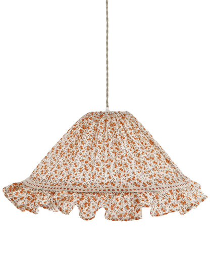 Suspension conique avec volant Emilia "fleurettes"