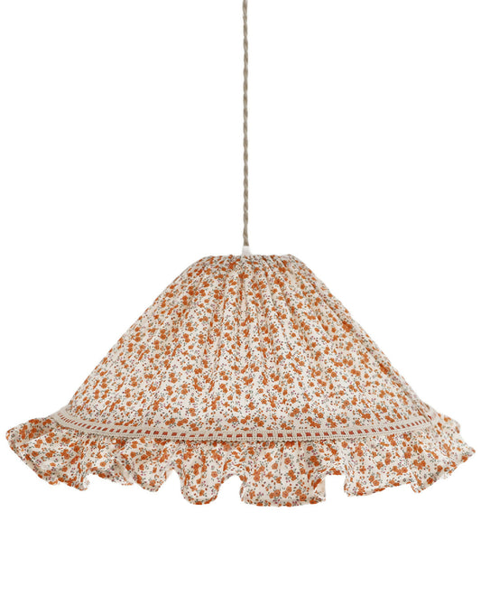 Suspension conique avec volant Emilia "fleurettes"