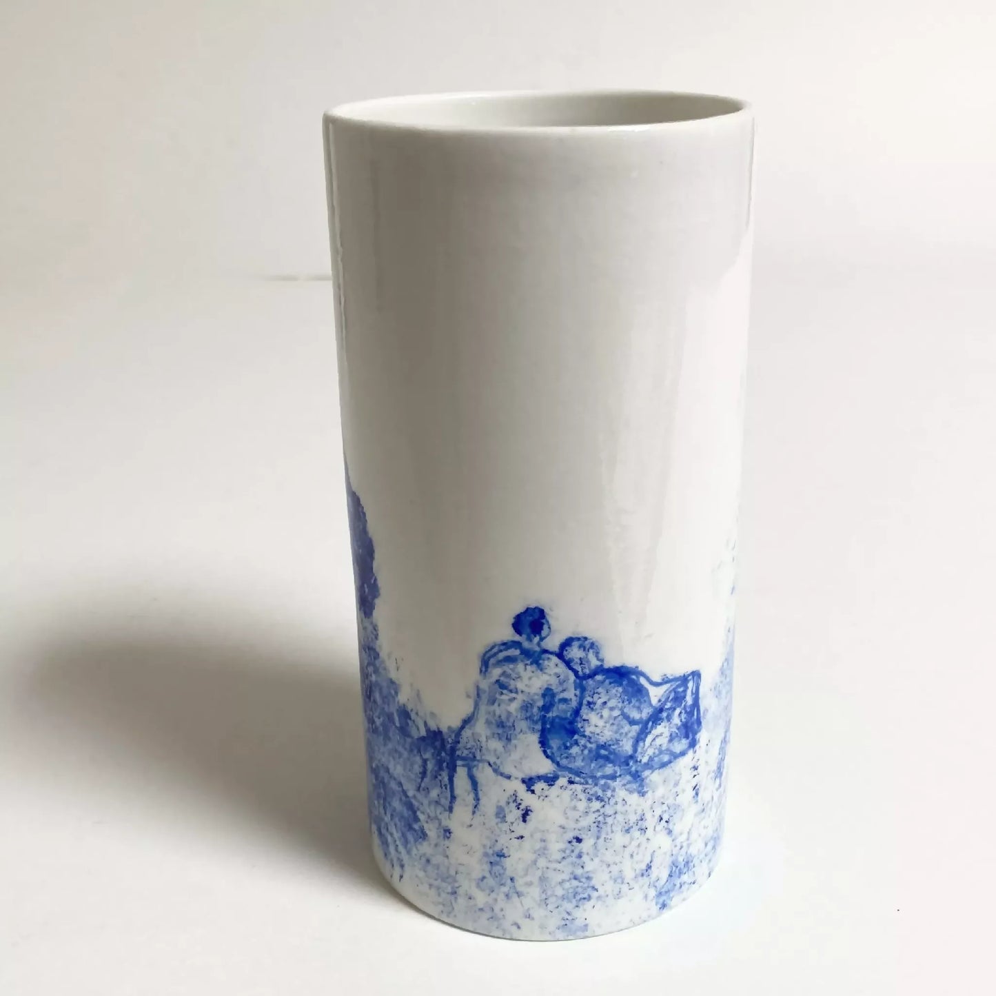 Petit vase couple méditant 2