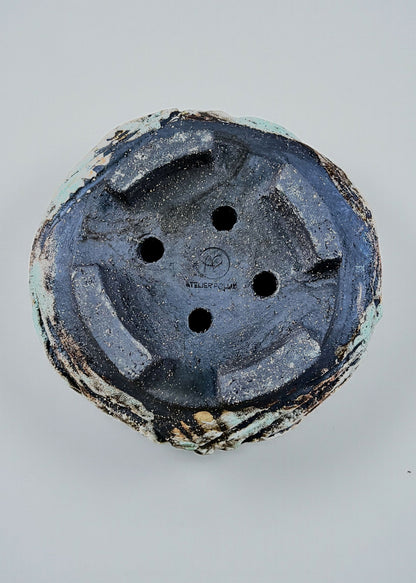 Pot caudex en grès noir COLIMA