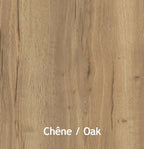 Planche de bois chêne : veinures et texture visibles (Chêne / Oak)