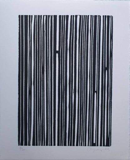 linogravure ligne fait main par artiste francaise