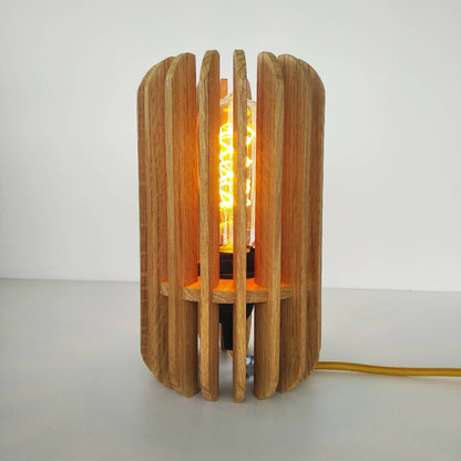 luminaire artisanal en bois fait-main lampe artisanat francais
