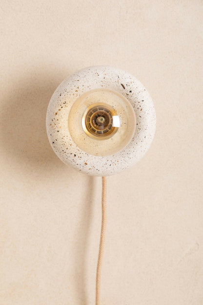 Luminaire en béton fait main, applique murale, lampe artisanale  issue de l'artisanat français