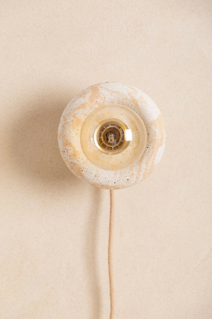 Luminaire en béton fait main, applique murale, lampe artisanale  issue de l'artisanat français