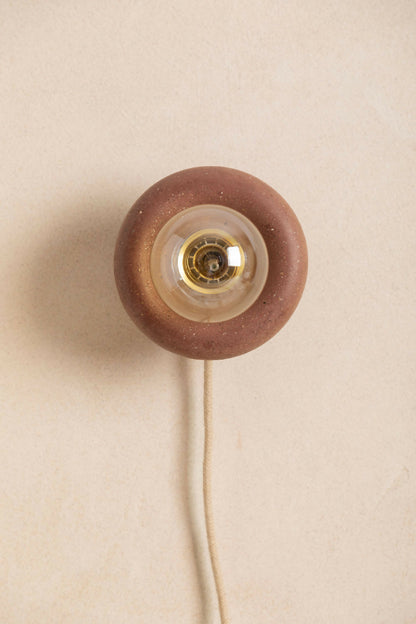 Luminaire en béton fait main, applique murale, lampe artisanale  issue de l'artisanat français