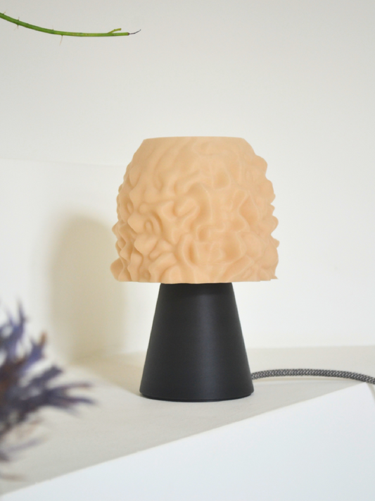 luminaire lampe artisanale impression 3D upcycling