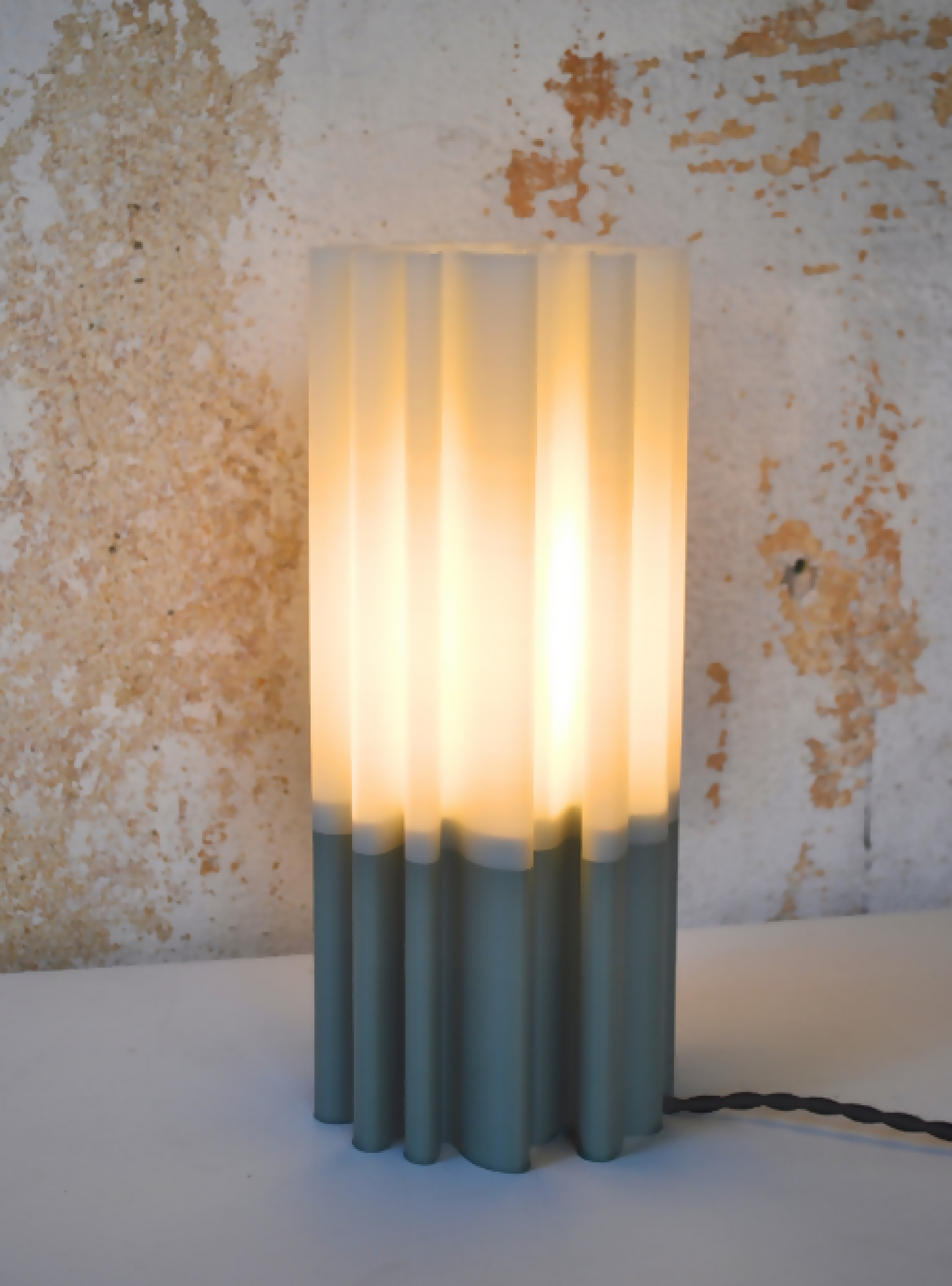 luminaire lampe artisanale impression 3D upcycling