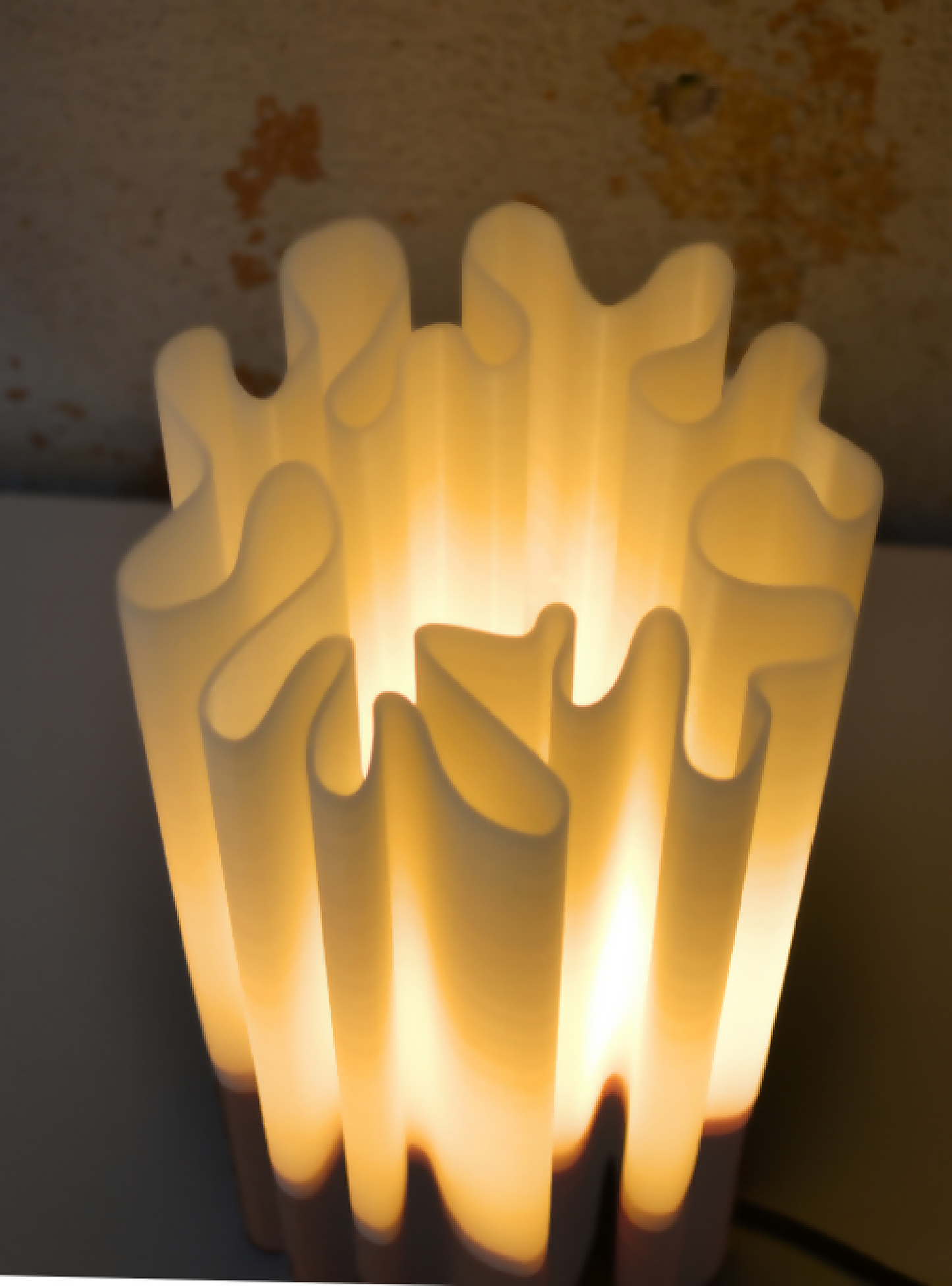 luminaire lampe artisanale impression 3D upcycling