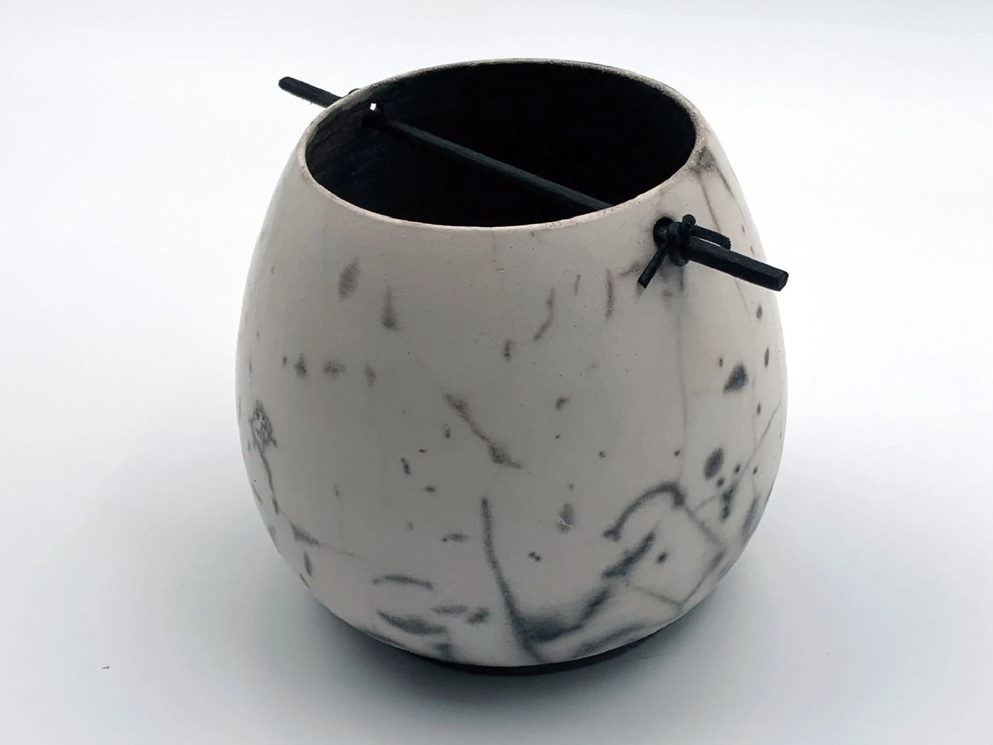 Vase en Raku nu