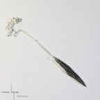 sautoir en argent massif 925 recyclé , collier écologique fabriqué en france par une artisanes, acheter local, feuilles d'olivier Maä bijoux