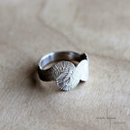 Bague volute en argent massif 925 recyclé fabriqué en France, bijoux maa collection volute