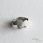 Bague volute en argent massif 925 recyclé fabriqué en France, bijoux maa collection volute