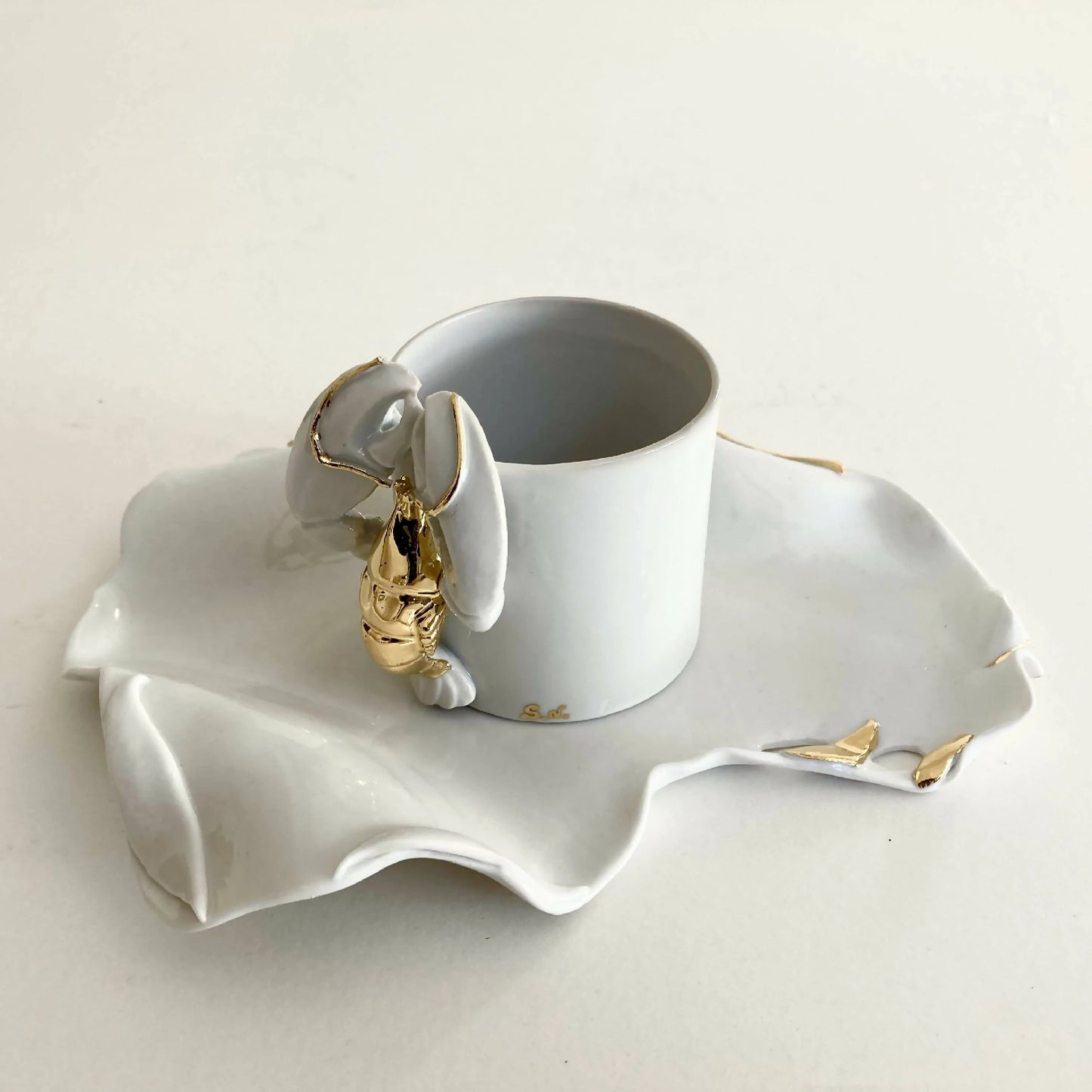 Tasse et soucoupe Homard droit