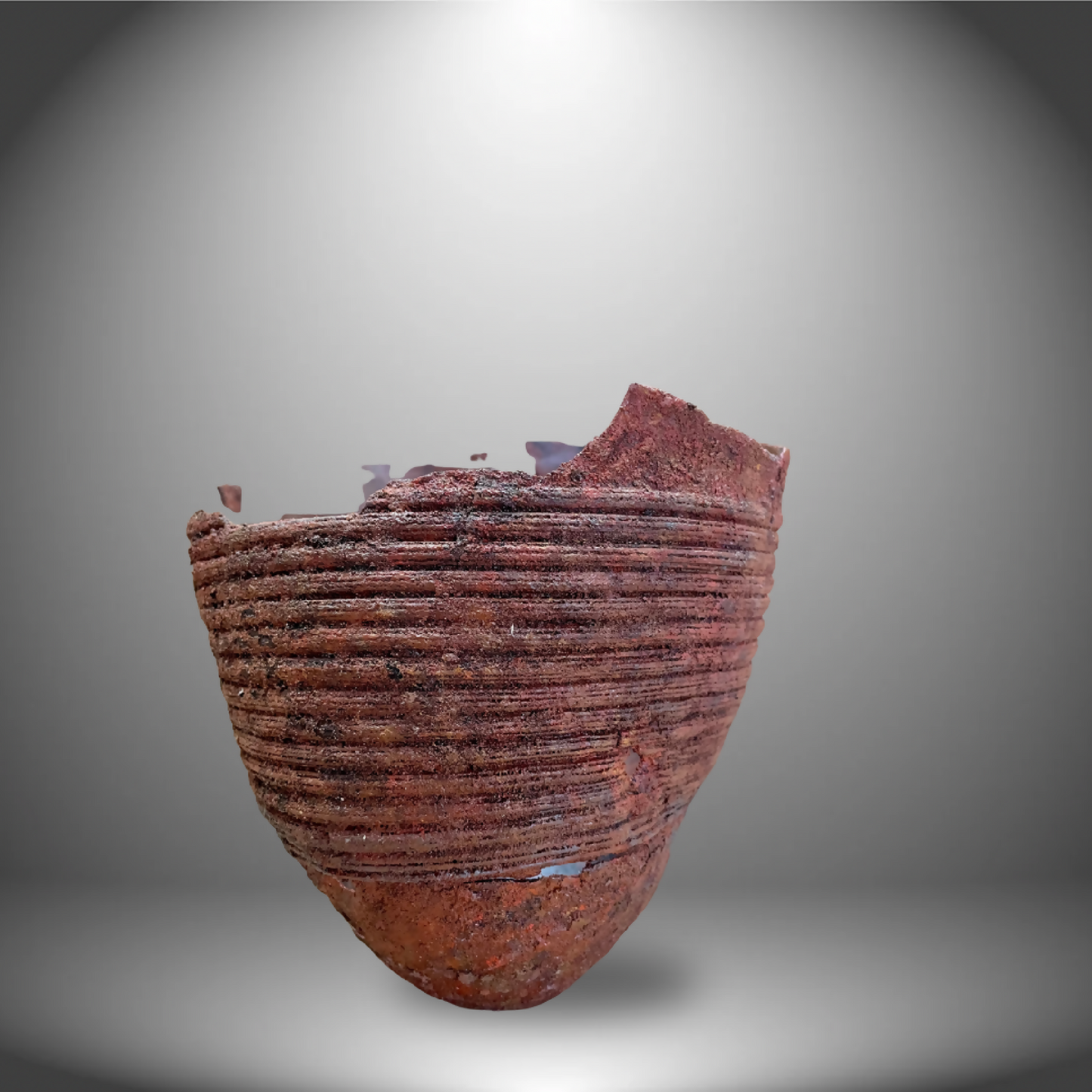 Vase en bois - Tesson strié