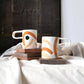 tasse_porcelaine_large anse_méditerranée_orange