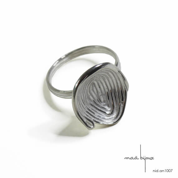 bague nid en argent massif recyclé, bijou écologique, maä bijoux