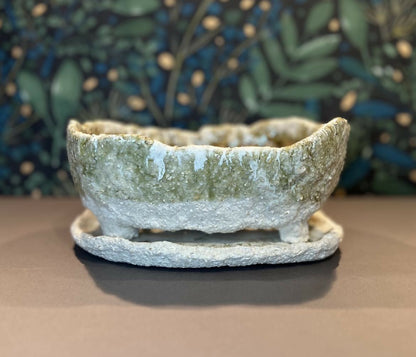 Large rectangular bonsai pot