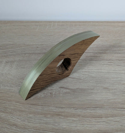 Bague de lecture avec Marqueterie de Paille Kaki Clair