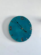 Horloge murale en céramique raku