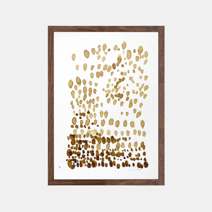 Peinture au marc de café artisanat fait-main art contemporain