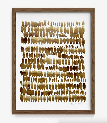 Peinture au marc de café artisanat fait-main art contemporain