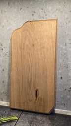 Organic solid oak serving board & walnut butterfly inlays — One-of-a-kind piece