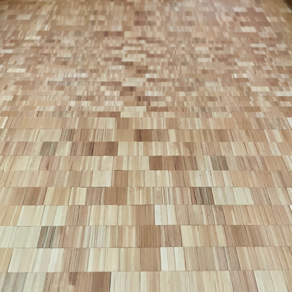 Mosaïque de lumière Plateau en noyer – Marqueterie de paille de seigle naturelle