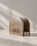 Solid wood napkin holder