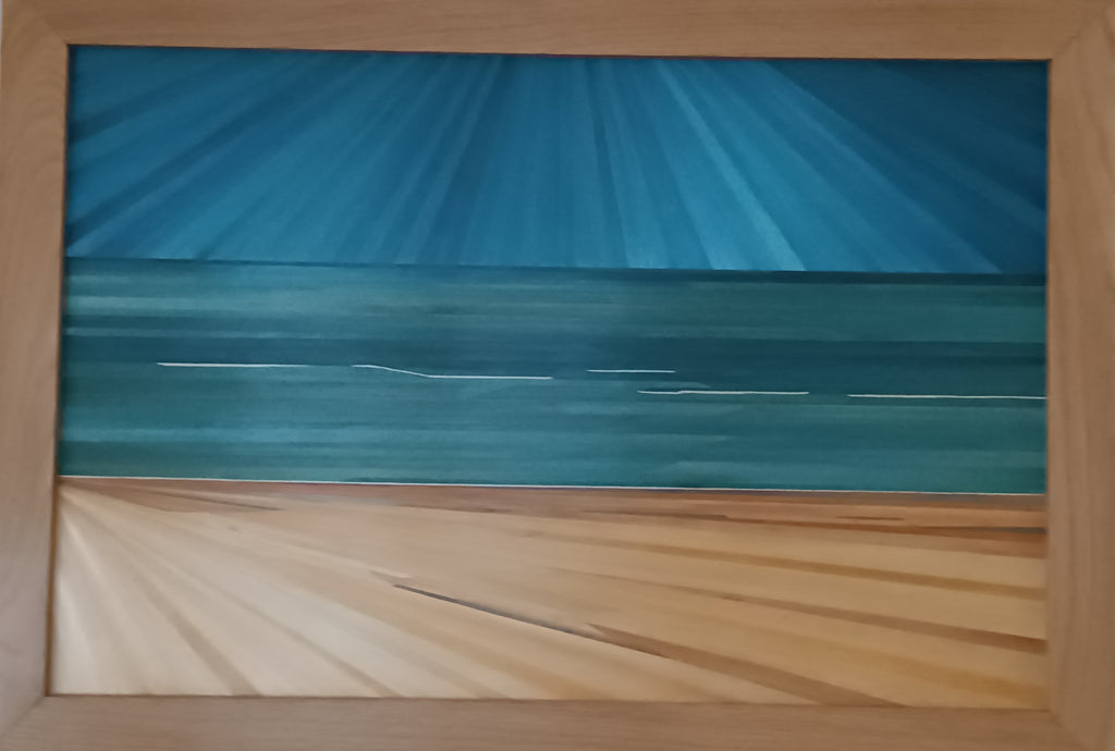 tableau en marqueterie de paille