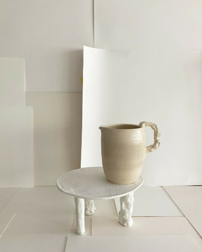 STONEWARE PITCHER "THE UGLY COWS"