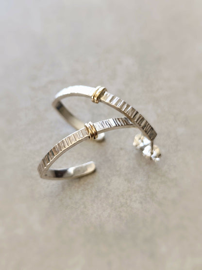 Boucles d'oreilles Courbe Précieuse