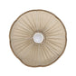 Suspension "Cosette" en Tissu Uni Beige Classic - Abat-jour Festonné Style Vintage Made in France