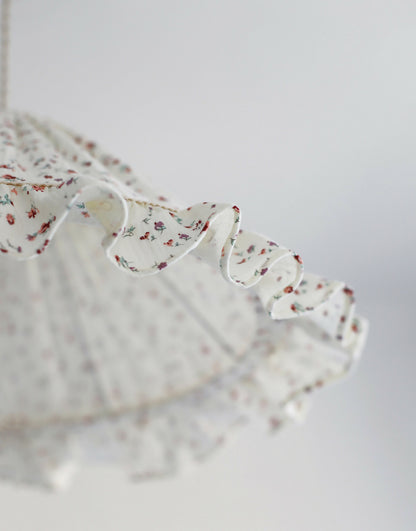 Suspension conique avec volant Emilia "tiny flowers"
