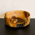 Bol en bois Fontinal, rond, veines et marques sombres