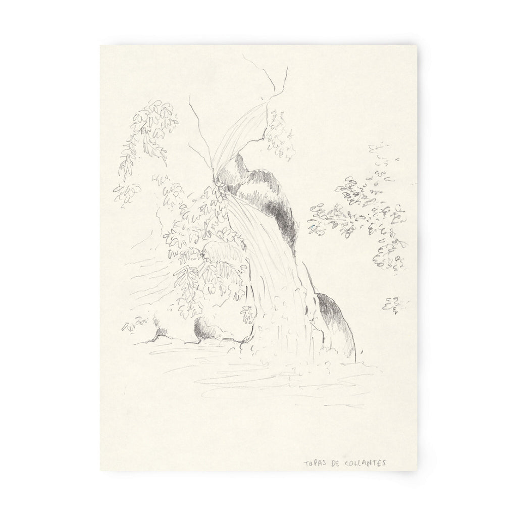 Tirage d’art numéroté et signé, dessin au trait noir sur fond clair.