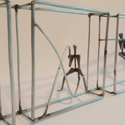 sculpture en acier artisanat francais local piece unique design