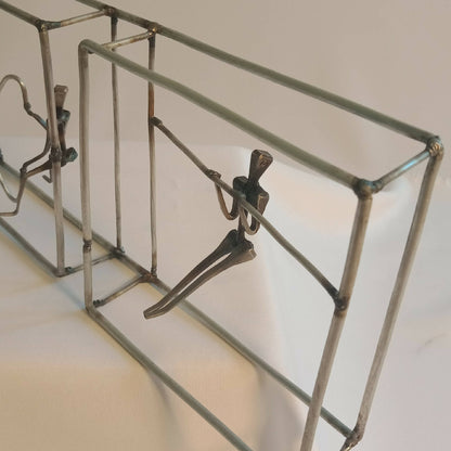 sculpture en acier artisanat francais local piece unique design