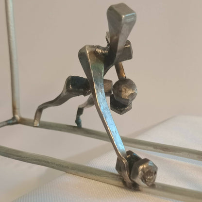 sculpture en acier artisanat francais local piece unique design