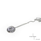 Collier en argent massif, Pendentif inspiré par les rondelles de bois