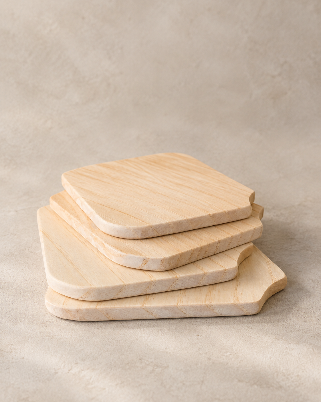 Sous-bocks TOSTI en bois naturel de NOVA LINIO