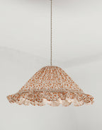 Suspension conique avec volant Emilia "fleurettes"