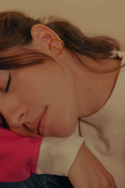 Bague Bijou d'oreille Dualité Large Vermeil